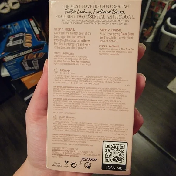 NWT Anastasia Beverly Hills Taupe Fuller Looking & Feathered Brow Kit - Picture 7 of 7